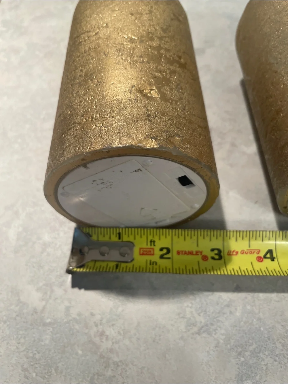 Gold LED Pillar Candles - Decorative Home Accent